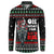 Santa And Motor Christmas Button Sweatshirt Xmas Holiday Patterns - Wonder Print Shop