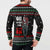 Santa And Motor Christmas Button Sweatshirt Xmas Holiday Patterns - Wonder Print Shop