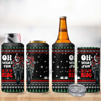 Santa And Motor Christmas 4 in 1 Can Cooler Tumbler Xmas Holiday Patterns - Wonder Print Shop
