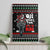 Santa And Motor Christmas Canvas Wall Art Xmas Holiday Patterns - Wonder Print Shop