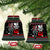 Santa And Motor Christmas Ceramic Ornament Xmas Holiday Patterns - Wonder Print Shop