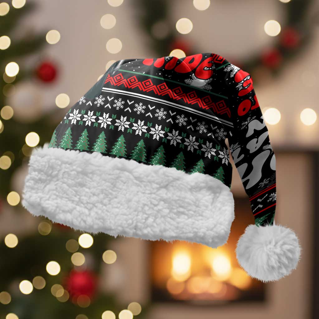 Santa And Motor Christmas Santa Hat Xmas Holiday Patterns - Wonder Print Shop