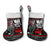 Santa And Motor Christmas Stocking Xmas Holiday Patterns - Wonder Print Shop