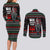 Santa And Motor Christmas Couples Matching Long Sleeve Bodycon Dress and Long Sleeve Button Shirt Xmas Holiday Patterns - Wonder Print Shop