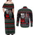 Santa And Motor Christmas Couples Matching Off Shoulder Maxi Dress and Long Sleeve Button Shirt Xmas Holiday Patterns - Wonder Print Shop