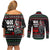 Santa And Motor Christmas Couples Matching Off Shoulder Short Dress and Long Sleeve Button Shirt Xmas Holiday Patterns - Wonder Print Shop