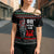 Santa And Motor Christmas Cross Shoulder Shirt Xmas Holiday Patterns - Wonder Print Shop