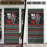 Santa And Motor Christmas Door Cover Xmas Holiday Patterns - Wonder Print Shop