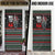 Santa And Motor Christmas Door Cover Xmas Holiday Patterns - Wonder Print Shop
