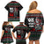 Santa And Motor Christmas Family Matching Off Shoulder Short Dress and Hawaiian Shirt Xmas Holiday Patterns - Wonder Print Shop