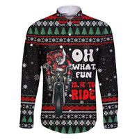 Santa And Motor Christmas Family Matching Puletasi and Hawaiian Shirt Xmas Holiday Patterns - Wonder Print Shop