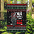Santa And Motor Christmas Garden Flag Xmas Holiday Patterns - Wonder Print Shop