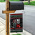 Santa And Motor Christmas Garden Flag Xmas Holiday Patterns - Wonder Print Shop