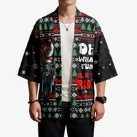 Santa And Motor Christmas Kimono Xmas Holiday Patterns - Wonder Print Shop