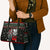 Santa And Motor Christmas Leather Bag Xmas Holiday Patterns - Wonder Print Shop