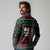 Santa And Motor Christmas Long Sleeve Polo Shirt Xmas Holiday Patterns - Wonder Print Shop