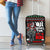 Santa And Motor Christmas Luggage Cover Xmas Holiday Patterns - Wonder Print Shop