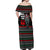 Santa And Motor Christmas Off Shoulder Maxi Dress Xmas Holiday Patterns - Wonder Print Shop