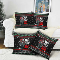 Santa And Motor Christmas Pillow Cover Xmas Holiday Patterns - Wonder Print Shop