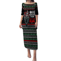 Santa And Motor Christmas Puletasi Xmas Holiday Patterns - Wonder Print Shop