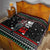 Santa And Motor Christmas Quilt Xmas Holiday Patterns - Wonder Print Shop