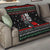 Santa And Motor Christmas Quilt Xmas Holiday Patterns - Wonder Print Shop
