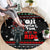 Santa And Motor Christmas Round Carpet Xmas Holiday Patterns - Wonder Print Shop