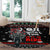 Santa And Motor Christmas Round Carpet Xmas Holiday Patterns - Wonder Print Shop