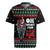Santa And Motor Christmas Rugby Jersey Xmas Holiday Patterns - Wonder Print Shop