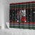 Santa And Motor Christmas Shower Curtain Xmas Holiday Patterns - Wonder Print Shop