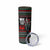 Santa And Motor Christmas Skinny Tumbler Xmas Holiday Patterns - Wonder Print Shop