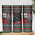 Santa And Motor Christmas Skinny Tumbler Xmas Holiday Patterns - Wonder Print Shop