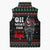 Santa And Motor Christmas Sleeveless Puffer Jacket Xmas Holiday Patterns - Wonder Print Shop