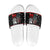 Santa And Motor Christmas Slide Sandals Xmas Holiday Patterns - Wonder Print Shop
