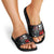 Santa And Motor Christmas Slide Sandals Xmas Holiday Patterns - Wonder Print Shop