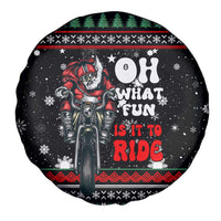 Santa And Motor Christmas Spare Tire Cover Xmas Holiday Patterns - Wonder Print Shop