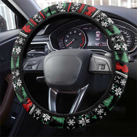 Santa And Motor Christmas Steering Wheel Cover Xmas Holiday Patterns - Wonder Print Shop