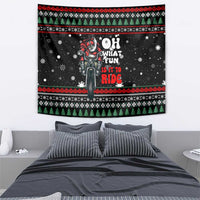 Santa And Motor Christmas Tapestry Xmas Holiday Patterns - Wonder Print Shop