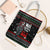 Santa And Motor Christmas Tote Bag Xmas Holiday Patterns - Wonder Print Shop