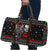 Santa And Motor Christmas Travel Bag Xmas Holiday Patterns - Wonder Print Shop