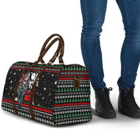 Santa And Motor Christmas Travel Bag Xmas Holiday Patterns - Wonder Print Shop
