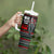 Santa And Motor Christmas Tumbler With Handle Xmas Holiday Patterns - Wonder Print Shop
