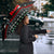 Santa And Motor Christmas Umbrella Xmas Holiday Patterns - Wonder Print Shop