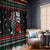 Santa And Motor Christmas Window Curtain Xmas Holiday Patterns - Wonder Print Shop