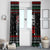 Santa And Motor Christmas Window Curtain Xmas Holiday Patterns - Wonder Print Shop