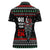 Santa And Motor Christmas Women Polo Shirt Xmas Holiday Patterns - Wonder Print Shop
