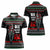 Santa And Motor Christmas Women Polo Shirt Xmas Holiday Patterns - Wonder Print Shop