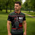 Santa And Motor Christmas Zipper Polo Shirt Xmas Holiday Patterns - Wonder Print Shop