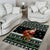 Santa Claus Fishing Christmas Area Rug Xmas Holiday Patterns - Wonder Print Shop