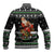 Santa Claus Fishing Christmas Baseball Jacket Xmas Holiday Patterns - Wonder Print Shop
